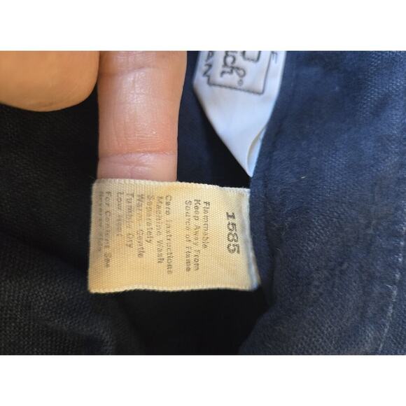 Woolrich Womens Vintage Corduroy Button Shirt Size 10 Shacket Jacket Dark Blue - Picture 9 of 11